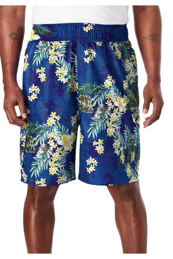 Men's Big & Tall 8" Flex Cargo Swim Trunks