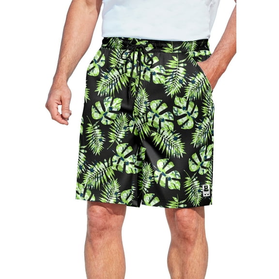 KingSize Men's Big & Tall 8" Swim Trunks With Super Stretch Liner