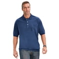 thumbnail image 1 of KingSize Men's Big & Tall No Tuck Pocket Shrink-Less Cotton Polo Shirt, 1 of 3