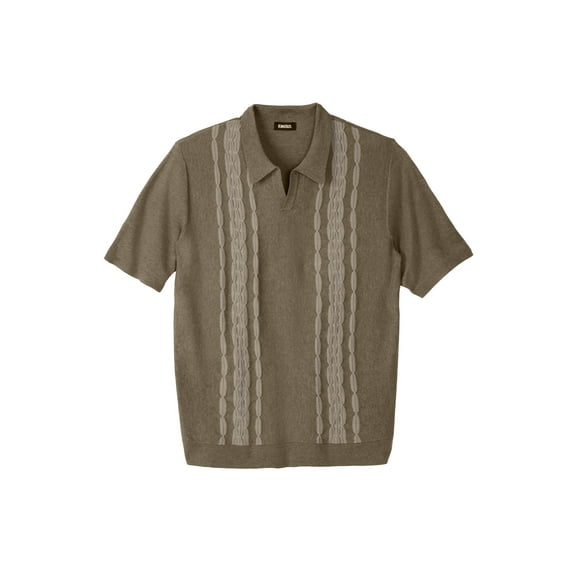 KingSize Men's Big & Tall No Tuck Sweater Polo