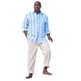 thumbnail image 1 of KingSize Men's Big & Tall Classic Linen Pants, 1 of 5