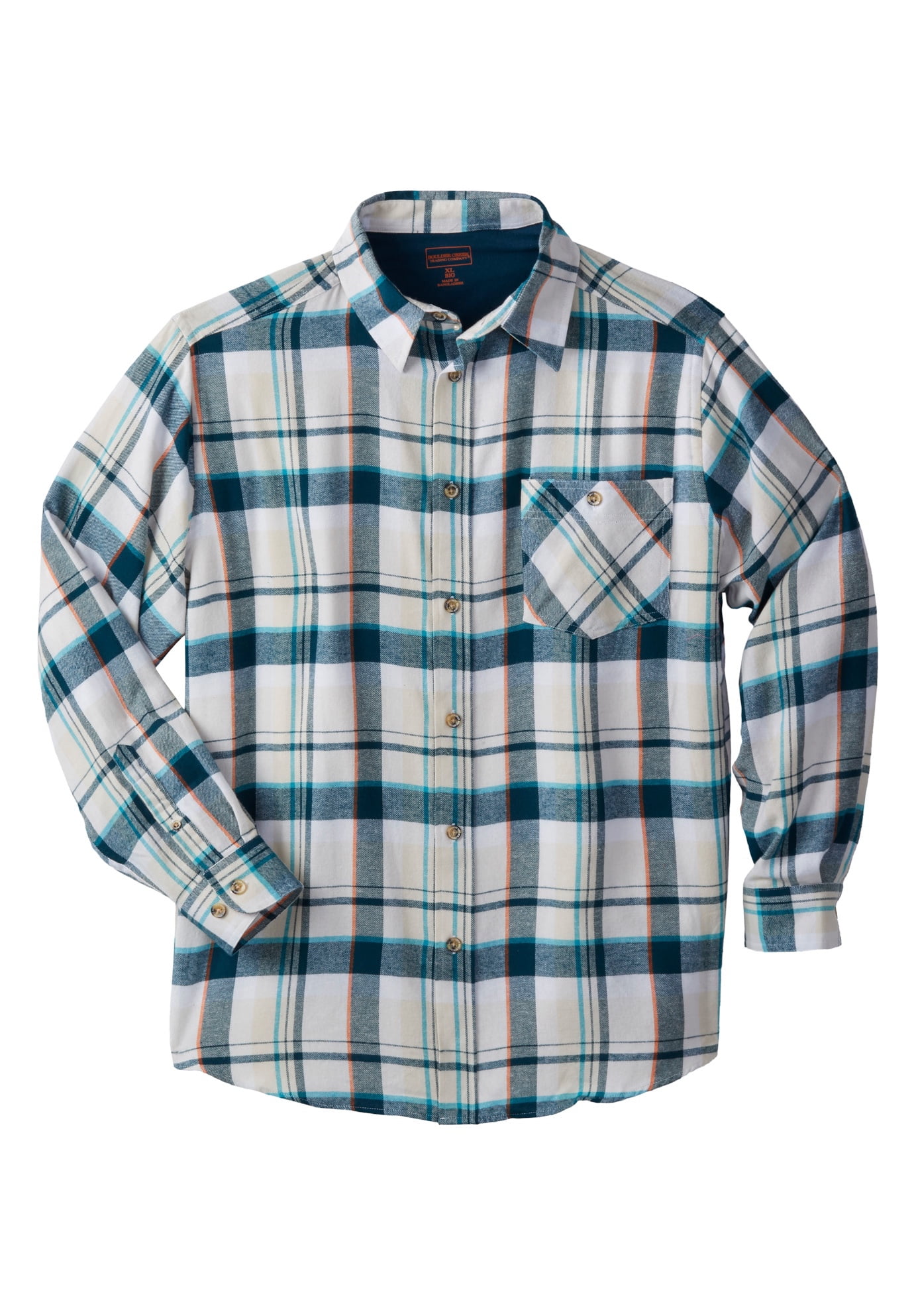 Boulder Creek Men's Big & Tall Western Snap Shirt – Denim & Twill Styles, Relaxed Fit For Guys 6'2" And Up