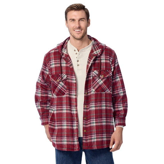 KingSize Men's Big & Tall Brawny Snap Shirt Jacket