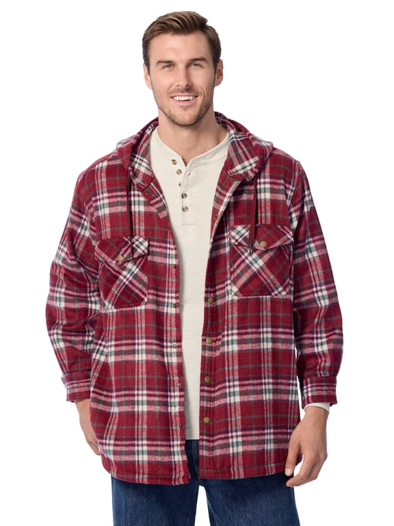 Men's Big & Tall Brawny Snap Shirt Jacket