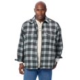 thumbnail image 1 of KingSize Men's Big & Tall Brawny Zip Up Shirt Jacket, 1 of 3