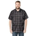thumbnail image 1 of KingSize Men's Big & Tall Wrinkle-Resistant Short Sleeve Button Down, Printed, 1 of 5