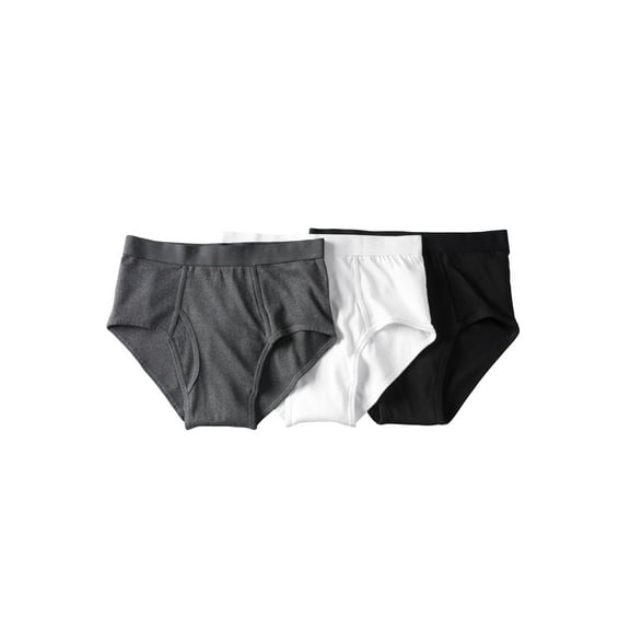 KingSize Men's Big & Tall Classic Cotton Briefs 3-Pack