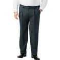 thumbnail image 1 of KingSize Men's Big & Tall Classic Fit Wrinkle-Free Expandable Waist Pleat Front Pants, 1 of 5