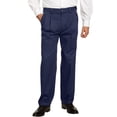 thumbnail image 1 of KingSize Men's Big & Tall Classic Fit Wrinkle-Free Expandable Waist Pleat Front Pants, 1 of 4