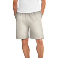 thumbnail image 1 of KingSize Men's Big & Tall Comfort Fleece Shorts - Big - 9XL, Heather Oatmeal Beige, 1 of 5