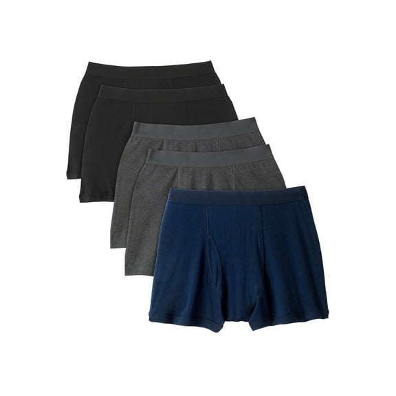 KingSize Men's Big & Tall Cotton Boxer Briefs 5-Pack