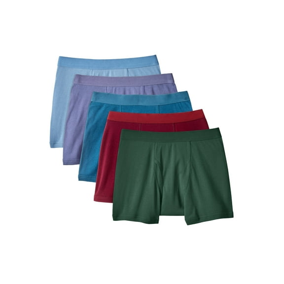KingSize Men's Big & Tall Cotton Boxer Briefs 5-Pack