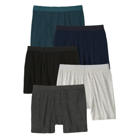 KingSize Men's Big & Tall Cotton Boxer Briefs 5-Pack