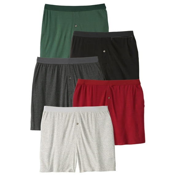 KingSize Men's Big & Tall 5-Pack Cotton Boxers
