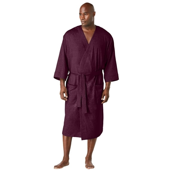 KingSize Men's Big & Tall Cotton Jersey Robe
