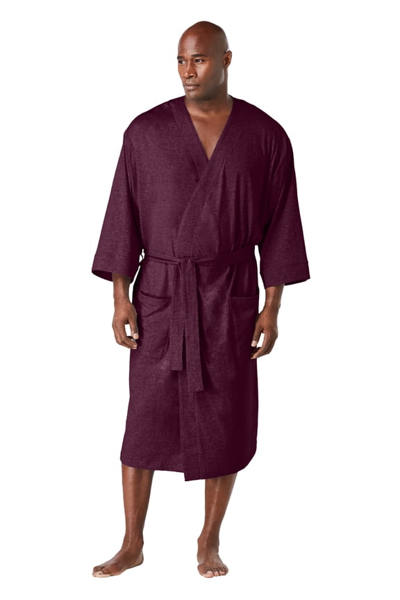 Men's Big & Tall Cotton Jersey Robe
