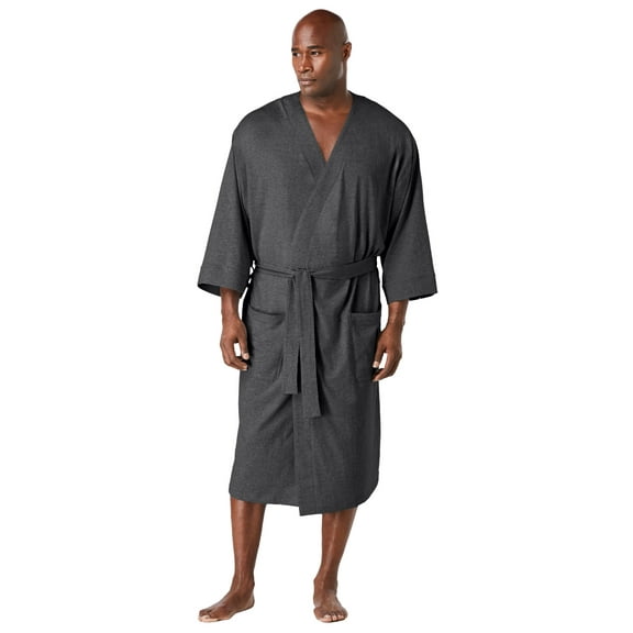 KingSize Men's Big & Tall Cotton Jersey Robe