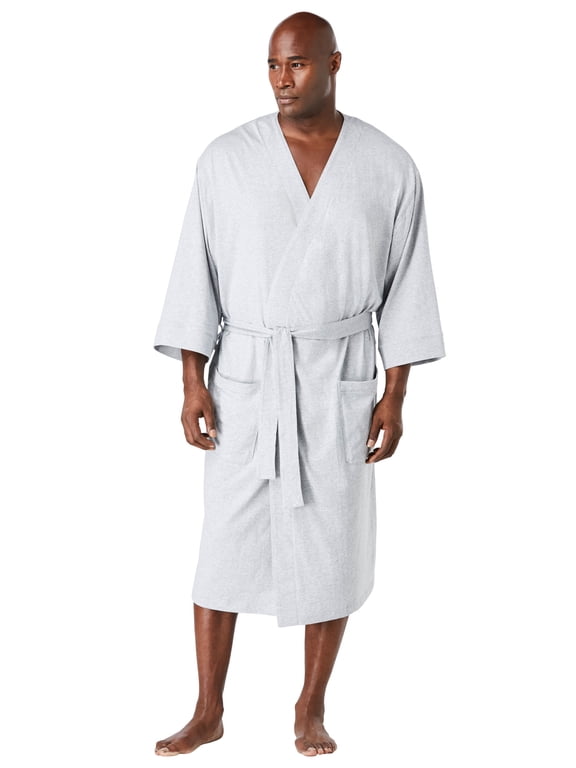 Men's Big & Tall Cotton Jersey Robe