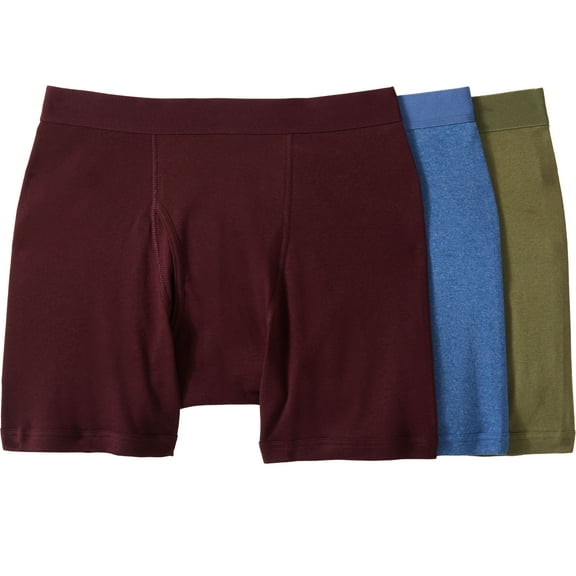 KingSize Men's Big & Tall Cotton Mid-Length Briefs 3-Pack
