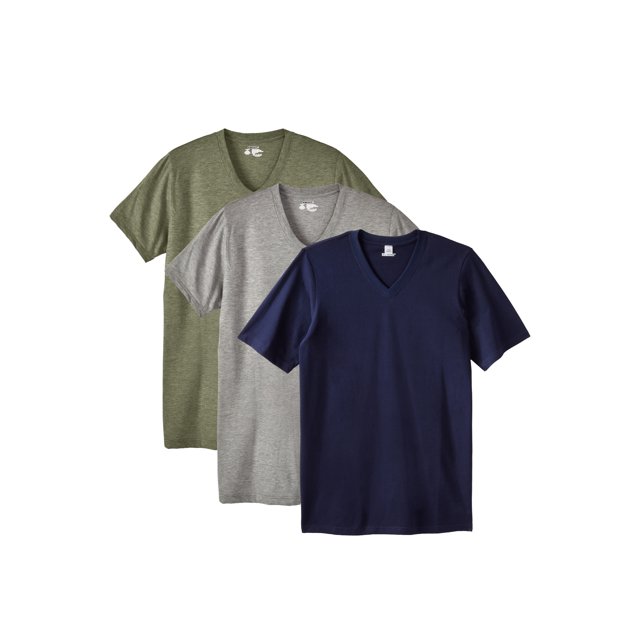 KingSize Men's Big & Tall Cotton VNeck Undershirt 3Pack