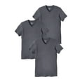thumbnail image 1 of KingSize Men's Big & Tall Cotton V-Neck Undershirt 3-Pack, 1 of 4