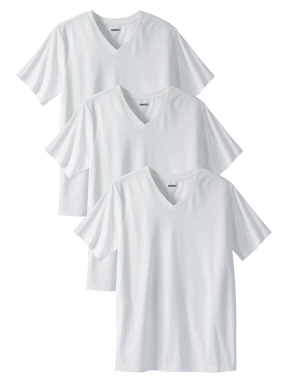 Men's Big & Tall Cotton V-Neck Undershirt 3-Pack