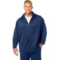 thumbnail image 1 of KingSize Men's Big & Tall Performance Dot Full-Zip Hoodie, 1 of 5