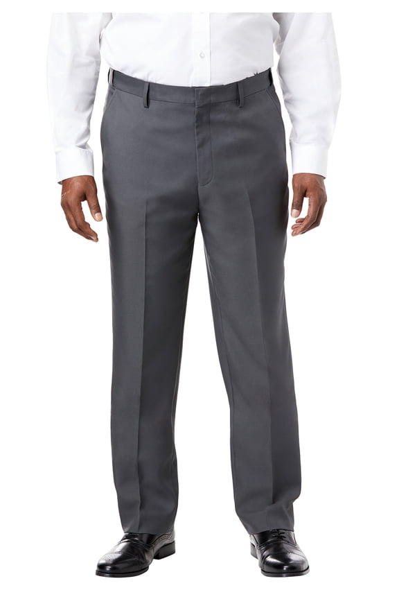 Men's Big & Tall Easy Movement Plain-Front Expandable Dress Pants