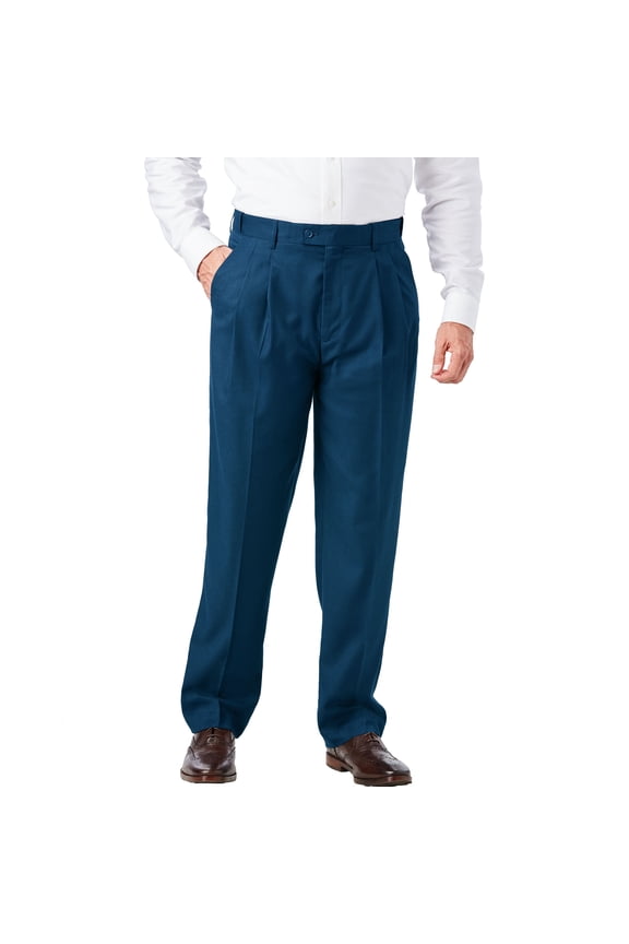 Men's Big & Tall Easy Movement Pleat-Front Expandable Dress Pants