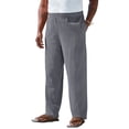 thumbnail image 1 of KingSize Men's Big & Tall Elastic Waist Gauze Cotton Pants, 1 of 4