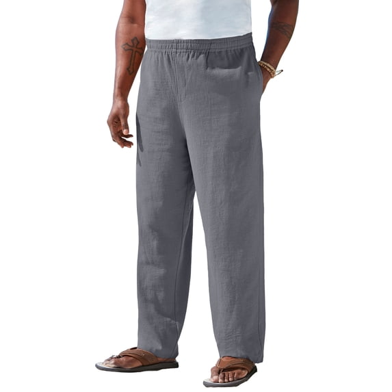 KingSize Men's Big & Tall Elastic Waist Gauze Cotton Pants