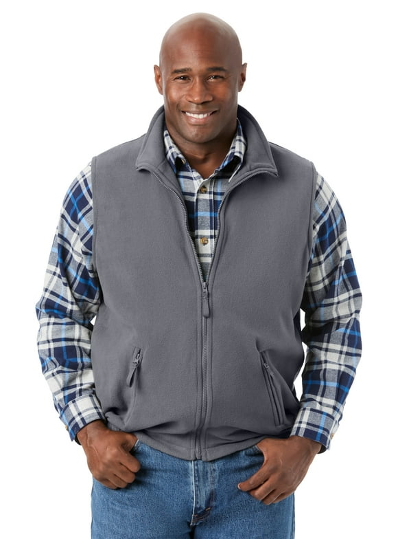 Men's Big & Tall Explorer Plush Fleece Zip Vest