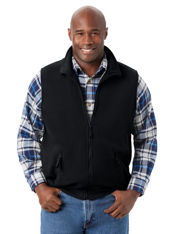 Men's Big & Tall Explorer Plush Fleece Zip Vest