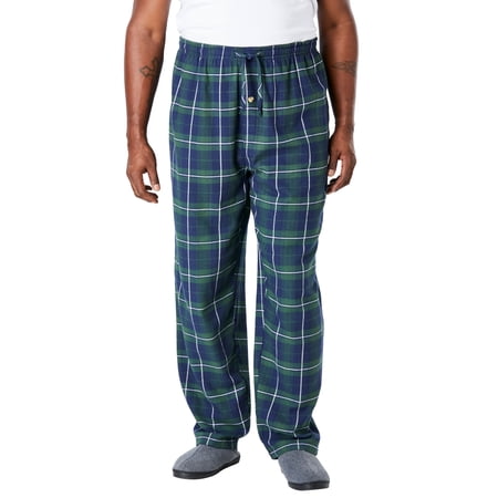 KingSize Men's Big & Tall Flannel Plaid Pajama Pants