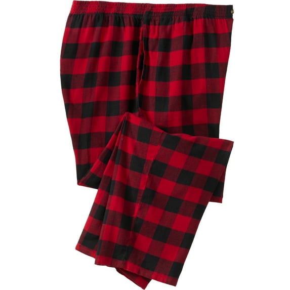 KingSize Men's Big & Tall Flannel Plaid Pajama Pants