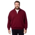 thumbnail image 1 of KingSize Men's Big & Tall Fleece 1/4 Zip Sweatshirt, 1 of 3