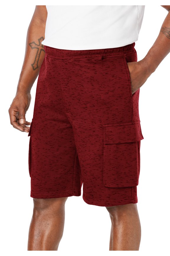 Men's Big & Tall Fleece 10" Cargo Shorts