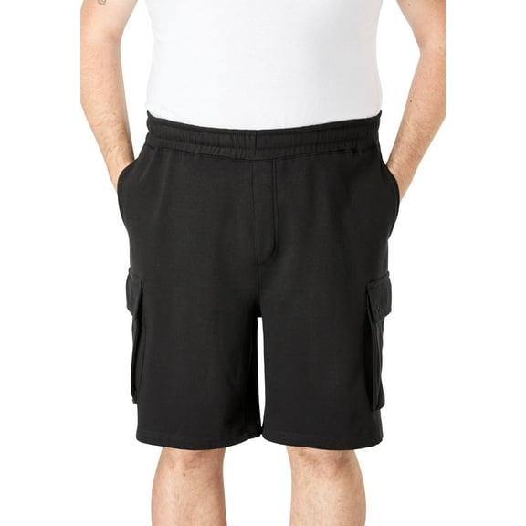 KingSize Men's Big & Tall 10" Fleece Cargo Shorts