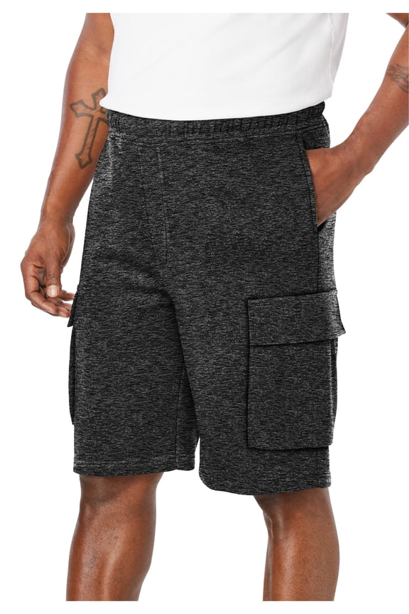 Men's Big & Tall 10" Fleece Cargo Shorts