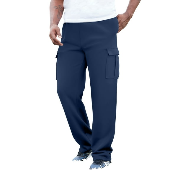KingSize Men's Big & Tall Fleece Cargo Sweatpants