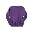 thumbnail image 1 of KingSize Men's Big & Tall Fleece Crewneck Sweatshirt - 4XL, Vintage Purple, 1 of 6
