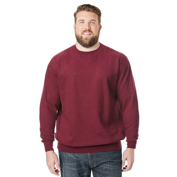 KingSize Men's Big & Tall Fleece Crewneck Sweatshirt