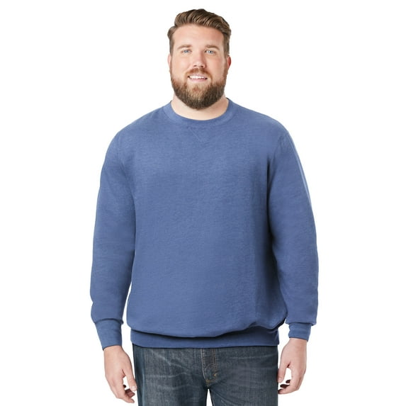 KingSize Men's Big & Tall Fleece Crewneck Sweatshirt