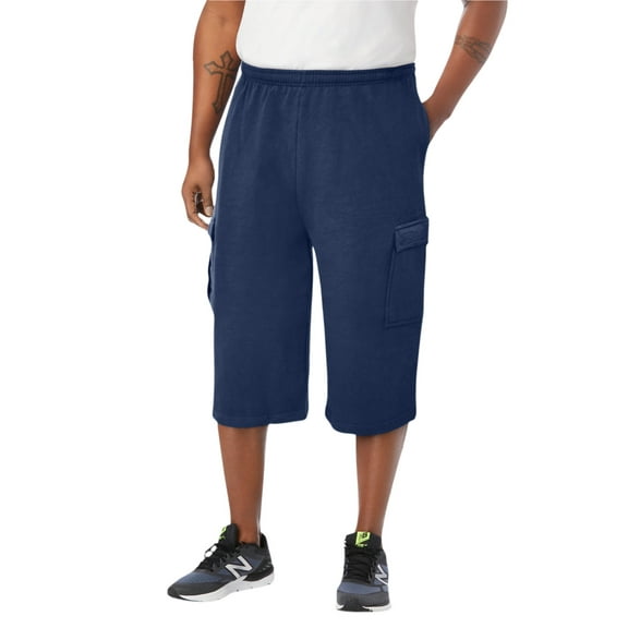 KingSize Men's Big & Tall Fleece Judo Shorts