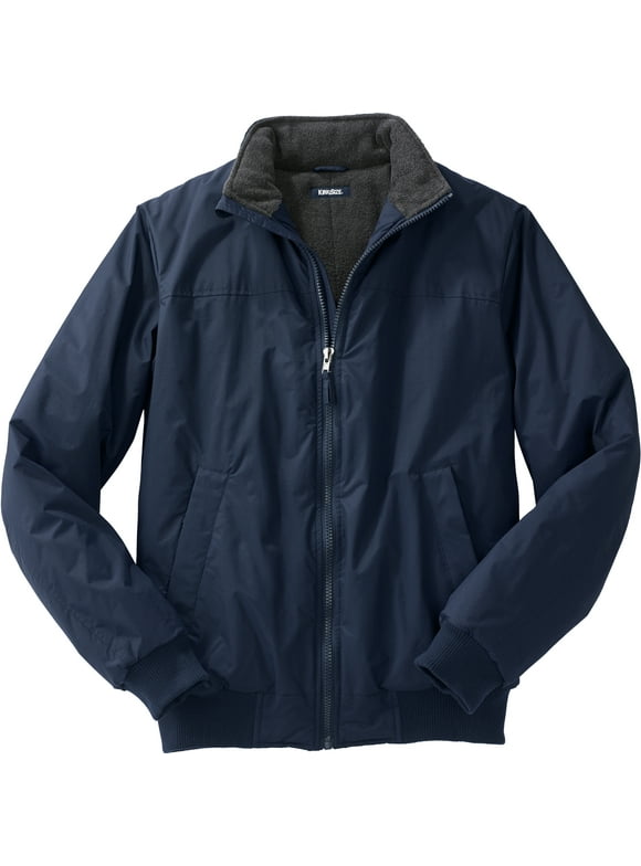Men's Big & Tall Fleece-Lined Bomber Jacket