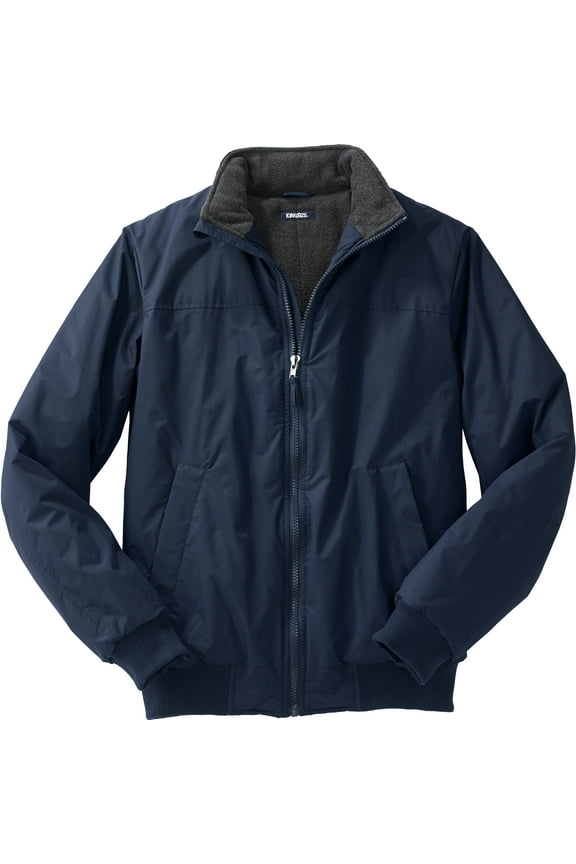 Men's Big & Tall Fleece-Lined Bomber Jacket
