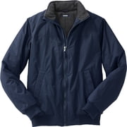 KingSize Mens Big & Tall Fleece-Lined Bomber Jacket