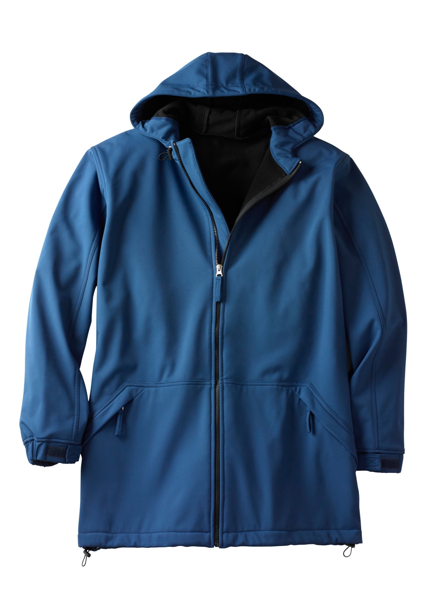 KingSize Men s Big Tall Fleece Lined Slicker Rain Coat Walmart