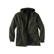 KingSize Mens Big & Tall Fleece-Lined Slicker Rain Coat