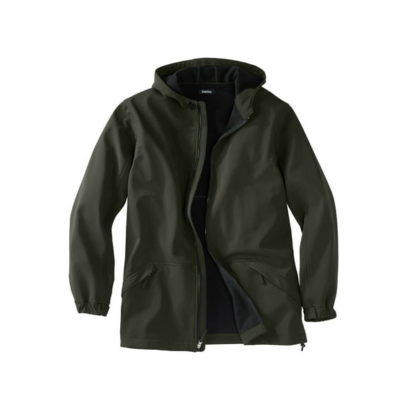 KingSize Men's Big & Tall Fleece-Lined Slicker Rain Coat